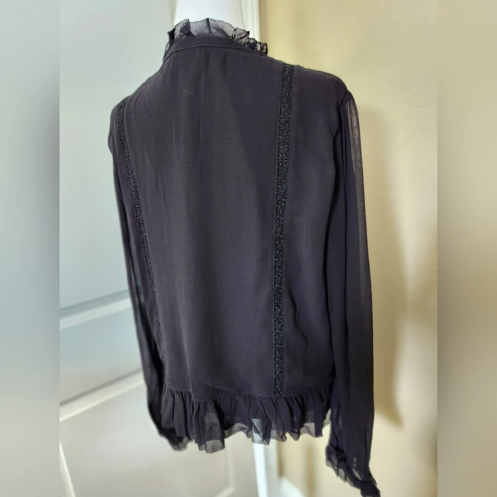 NEW NWT Laia Anthropologie Black Top Size XL - Picture 4 of 9